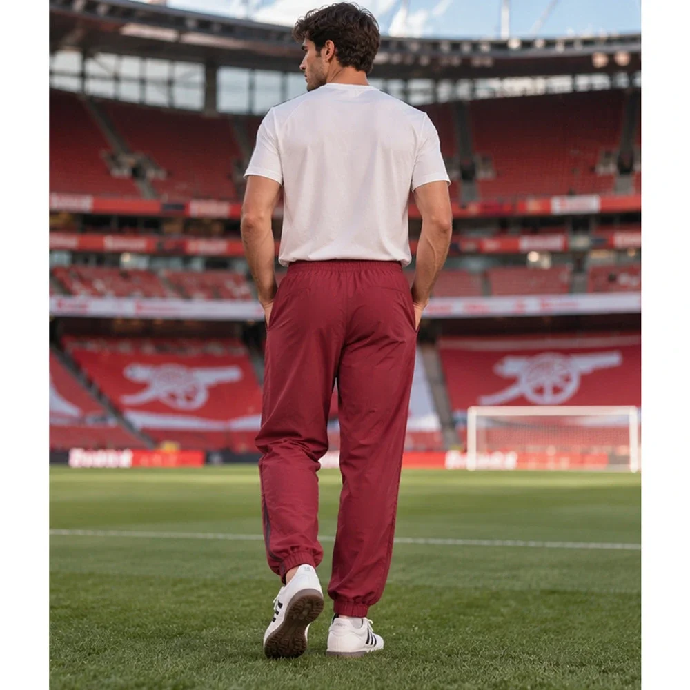 NWT adidas Arsenal FC Stadium Track Pants Sz L Burgundy Soccer Football KG5106